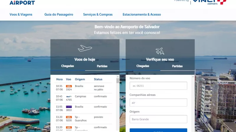 Aeroporto de Salvador Vôos e Horários: Veja Partidas e Chegadas ou Vôos Suspensos